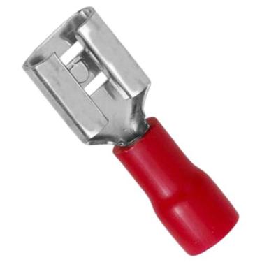 Imagem de Kit Terminal Pré-Isolado Fêmea Fio 0,5/1,5mm Vermelho 6914 10 Unidades