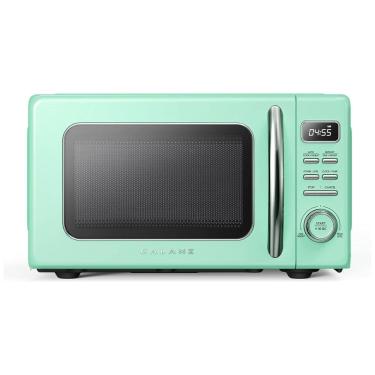 Imagem de Micro Ondas de Bancada em Aço Inoxidável 31L com 10 Programas, 110V 1000W, Galanz GLCMKZ11GNR10 Retro, Verde
