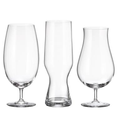 Imagem de Jogo de 6 peças para cerveja Beercraft em cristal ecológico 2x(550/630/680ml)