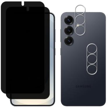 Imagem de HKKAIS [Pacote com 2-2 protetores de tela de privacidade, projetado para Samsung Galaxy S26, antiespião, filme de vidro temperado privado, pacote com 2 unidades