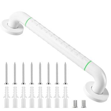 Imagem de Barras de apoio para banheiras e chuveiros, alças de chuveiro antiderrapantes de 40 cm para idosos com deficiência, trilhos de mão para paredes de vaso sanitário, banheira, corrimão de aço inoxidável