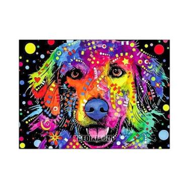 Imagem de Kit De Pintura Em Diamante 5D DIY Com Gato Leão E Tigre, Pedras Redond