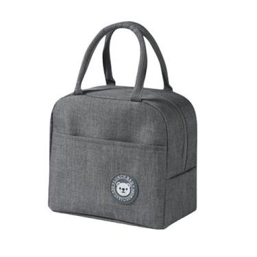 Imagem de Bolsa Térmica de Mão Lancheira Marmita Viagem Piquenique - Sem Marca, 