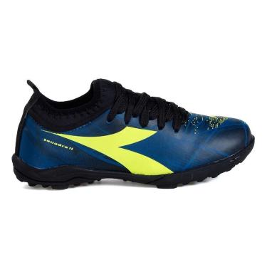 Imagem de Chuteira Unissex Diadora Squadra II Society Azul e Preto-Unissex