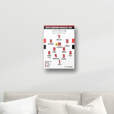 Imagem de Placa Metal 20x28 São Paulo FC Mundial 1993 Decoração Retrô