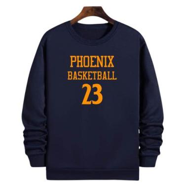 Imagem de Blusa Moletom Gola Basquete Phoenix Basketball número 23 - Loja Click 