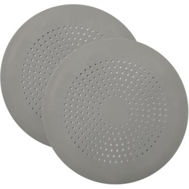 Imagem de 2 coletores de cabelo de ralo de silicone – filtro de pia reutilizável para banheiro, pia de cozinha e banheira, fácil de limpar, evita entupimentos (cinza)