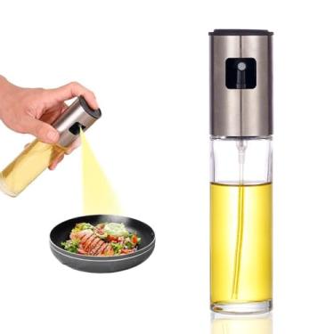 Imagem de Pulverizador de azeite de oliva para cozinhar – Garrafa de spray para utensílios de cozinha com controle de porção para fritar salada e churrasco (100 ml)