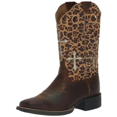 Imagem de ARIAT Botas Country Femininas Round Up Crossroads, Bronze envelhecido, 6.5