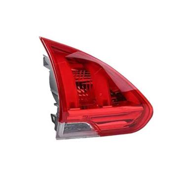 Imagem de FLJOYOEU Luz traseira traseira do carro, lâmpada de freio de aviso de seta dentro e fora montagem de lanterna traseira, compatível com Peugeot 2008 2013 2014 2015 2016 (interior esquerdo)