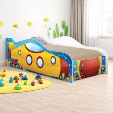 Imagem de Cama Submarino Amarelo Kids Infantil Com Colchão - CasaH