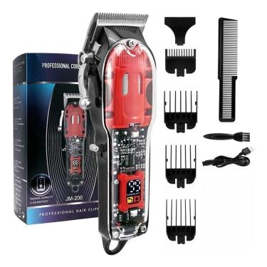 Imagem de Máquina de cortar cabelo elétrica, aparador sem fio, 10W, 180min de tempo de execução