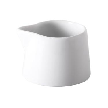 Imagem de Jarro de molho de cerâmica branca para molho de molho pequeno, jarro de xarope para servir de porcelana, jarro de leite e café para creme, jarro para molho de salada, jarra de leite (50 ml)