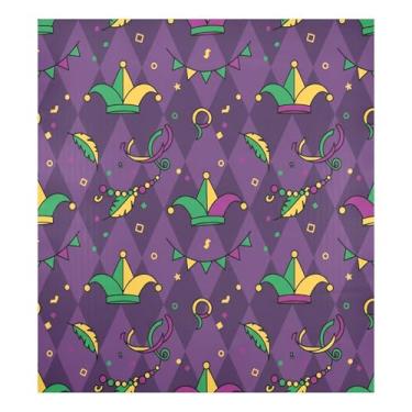 Imagem de Blueangle Chapéus de bobo da corte do carnaval, capa de ímã para lava-louças, decoração de capa frontal de lava-louças, adesivos de eletrodomésticos, adesivos de eletrodomésticos, 58 cm C x 66 cm