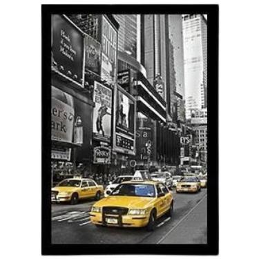 Imagem de Quadro Decorativo Fotografia Táxi New York Amarelo 24X18Cm