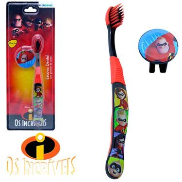 Imagem de Escova Dental Infantil Os Incríveis com Capa - Etident