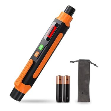 Imagem de Detector de vazamento de gás natural, farejador de gás portátil com alarme sonoro e visual, para gás combustível como metano, propano com 2 baterias e bolsa de transporte