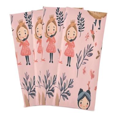 Imagem de xigua Conjunto de 6 panos de prato de cozinha com personagens de desenhos animados, macios e altamente absorventes de secagem rápida para limpeza de pratos e limpeza manual, 71 x 45 cm