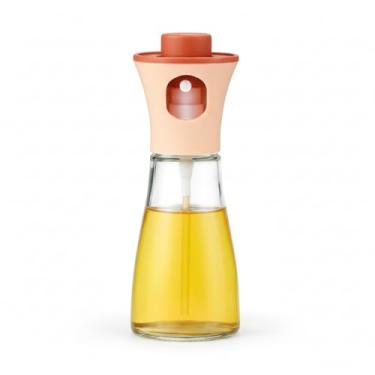 Imagem de Spray Borrifador de Azeite em Garrafa de Vidro Inox para Cozinha, Porta Azeite Porta Oleo Tipo Azeiteiro Galheteiro de Vidro Azeite e Vinagre Dispensing Bottle (Vermelho,Unidade)