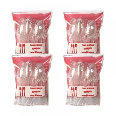 Imagem de Kit 200 Garfo Refeição Master Cristal 17,5cm - Bella Donna