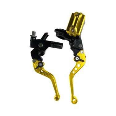 Imagem de Cilindro Mestre De Freio Universal CNC 7/8'' Com Cabo E Reservatório D