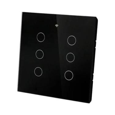 Imagem de Interruptor De Luz De Parede Inteligente WiFi 4x4 Com Sensor Touch De 
