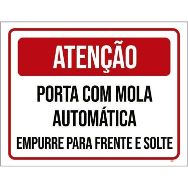 Imagem de Placa Acm Porta Mola Automática Empurre 18X23