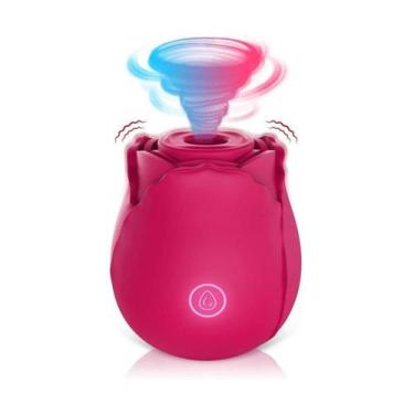 Imagem de Vibrador Feminino Flor Estimulador Rosa Clitóris 10 Vibrações - sexy i