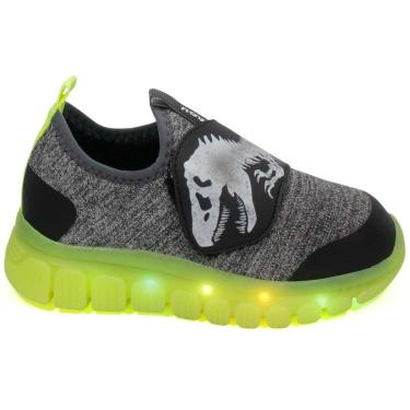 Imagem de Tênis Infantil Novopé Dino T-Rex Led Menina 99001287-7-Masculino
