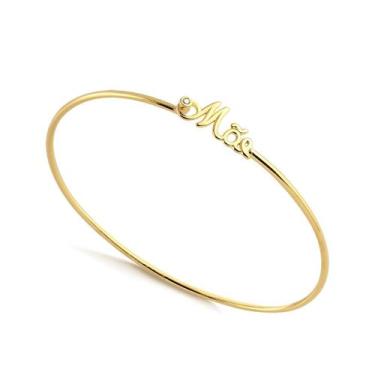 Imagem de Bracelete Mãe Com Pontos De Luz Folheado A Ouro - Radhau Joias, Único,