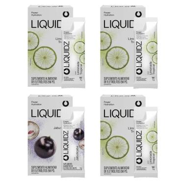 Imagem de LIQUIDZ - Eletrólitos Zero Açúcares - Jabuticaba | Limonada - Kit 4 Caixas - 24 sachês-Unissex