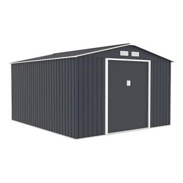 Imagem de Deposito De Aco Casa Container Jardim Exterior 322x277x203cm Cinza - S