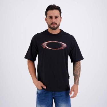 Imagem de Camiseta Oakley Ellipse Magma SS Preta, G