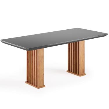 Imagem de Mesa de Jantar 200cm com Tampo de Vidro Munique Viero
