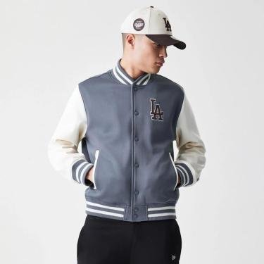 Imagem de Jaqueta Bomber New Era Los Angeles Dodgers Cinza-Masculino