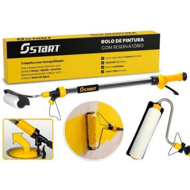 Imagem de Rolo de Pintura Com Reservatório Integrado 700ml Para Paredes e Tetos 