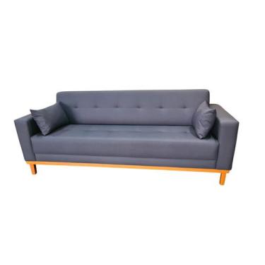 Imagem de Sofá Gianni Tecido Acquablock Impermeável Pé Base Madeira 210cm - 4R E