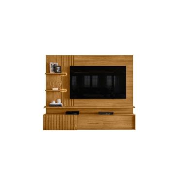 Imagem de Painel para TV Atena 2,00m com Bancada Suspensa Cumaru Liberty Móveis