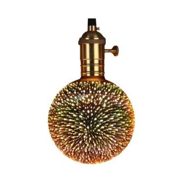 Imagem de Lâmpada Noturna LED Vintage Estrela Fogo De Artifício E27 3D Decoração