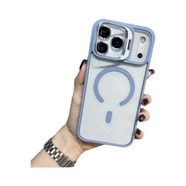 Imagem de Capa Magnética De Metal Com Suporte Para Carregamento Sem Fio Magsafe 