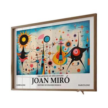 Imagem de Impressão Em Tela De Arte Abstrata Vintage Joan Miro Para Decoração De