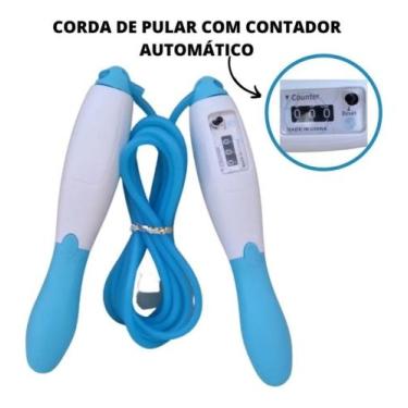Imagem de Corda De Pular Esportiva Com Contador De Giros Exercício Funcional - M