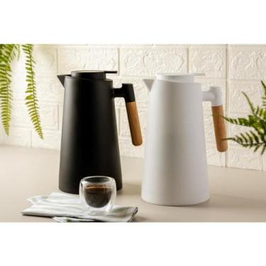 Imagem de Garrafa Térmica Lyor Escandinávia de Plástico Preta 1L