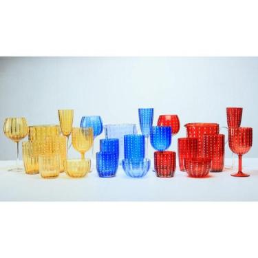 Imagem de Taça Wolff Orquídea de Acrílico Vermelha 350ml