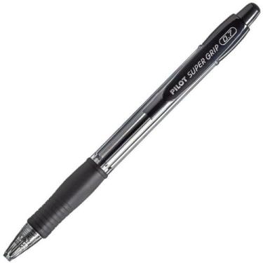 Imagem de Caneta Retrátil Bpsg-S Supergrip 0.7mm Preta 12un - Pilot