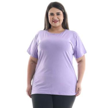 Imagem de Plus Size - Camiseta Feminina Manga Curta 100% algodão - EBT UNIFORMES