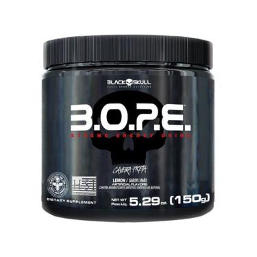 Imagem de BOPE Pré-Treino (150g) - Sabor: Limão - Black Skull, 150g, Limão