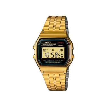 Imagem de Relógio Feminino Casio Dourado Digital Vintage A159WGEA-1DF, Dourado