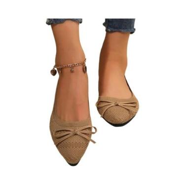 Imagem de Sapatos Casuais Femininos De Verão 2024 Com Bico Fino, Respiráveis, Co