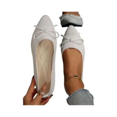 Imagem de Sapatos Casuais Femininos De Verão 2024 Com Bico Fino, Respiráveis, Co